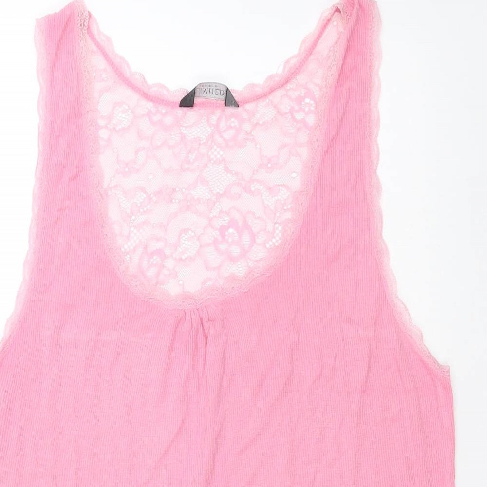 Womens UK Size 16 Limited Collection Pink Basic Tank