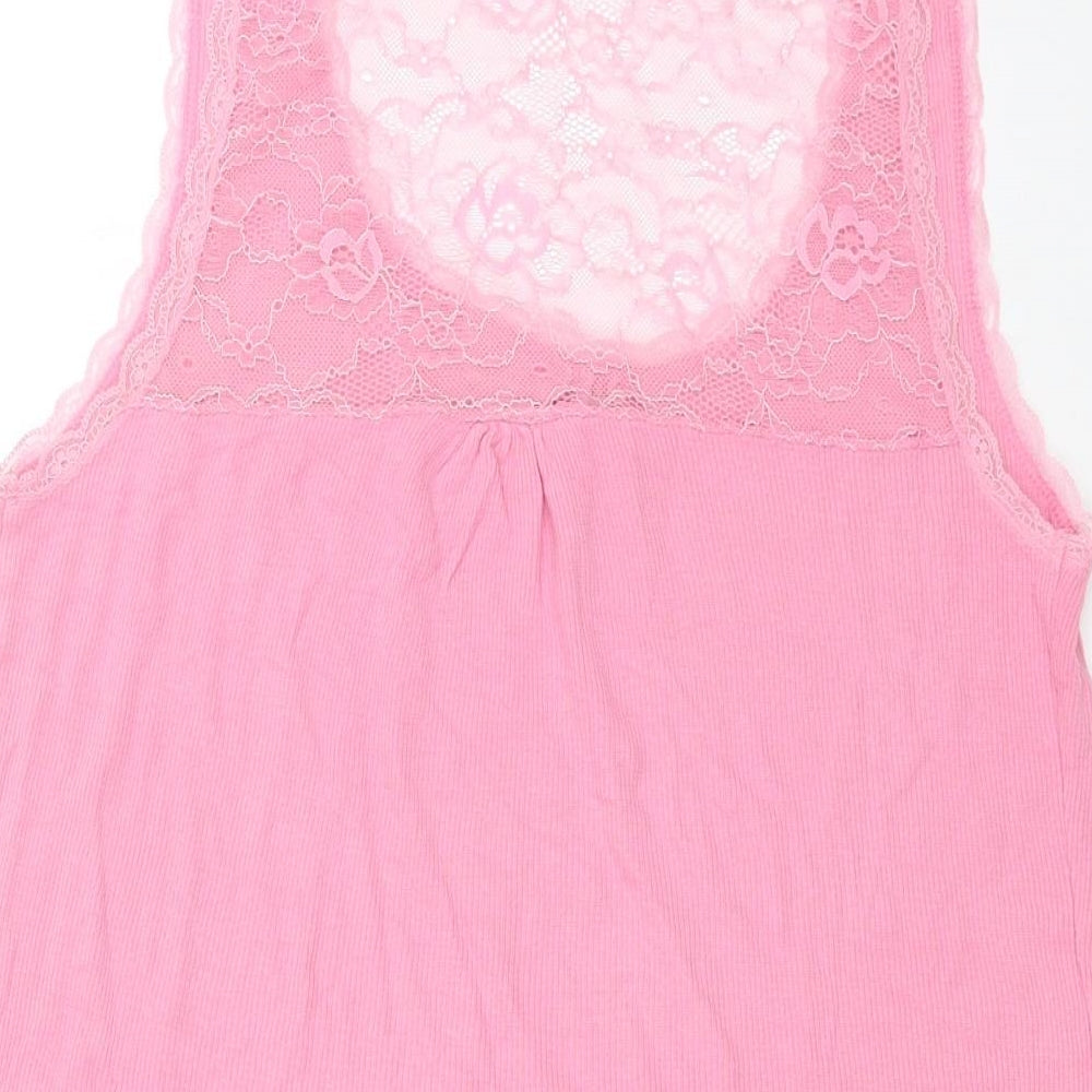 Womens UK Size 16 Limited Collection Pink Basic Tank