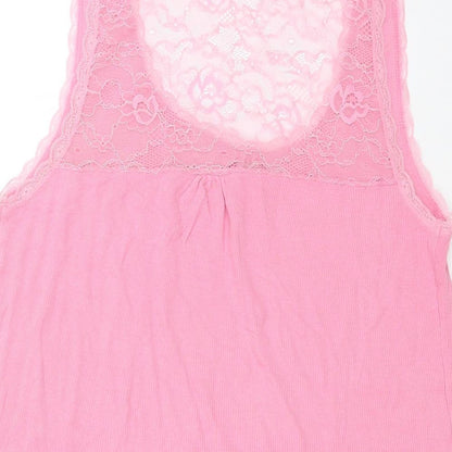 Womens UK Size 16 Limited Collection Pink Basic Tank