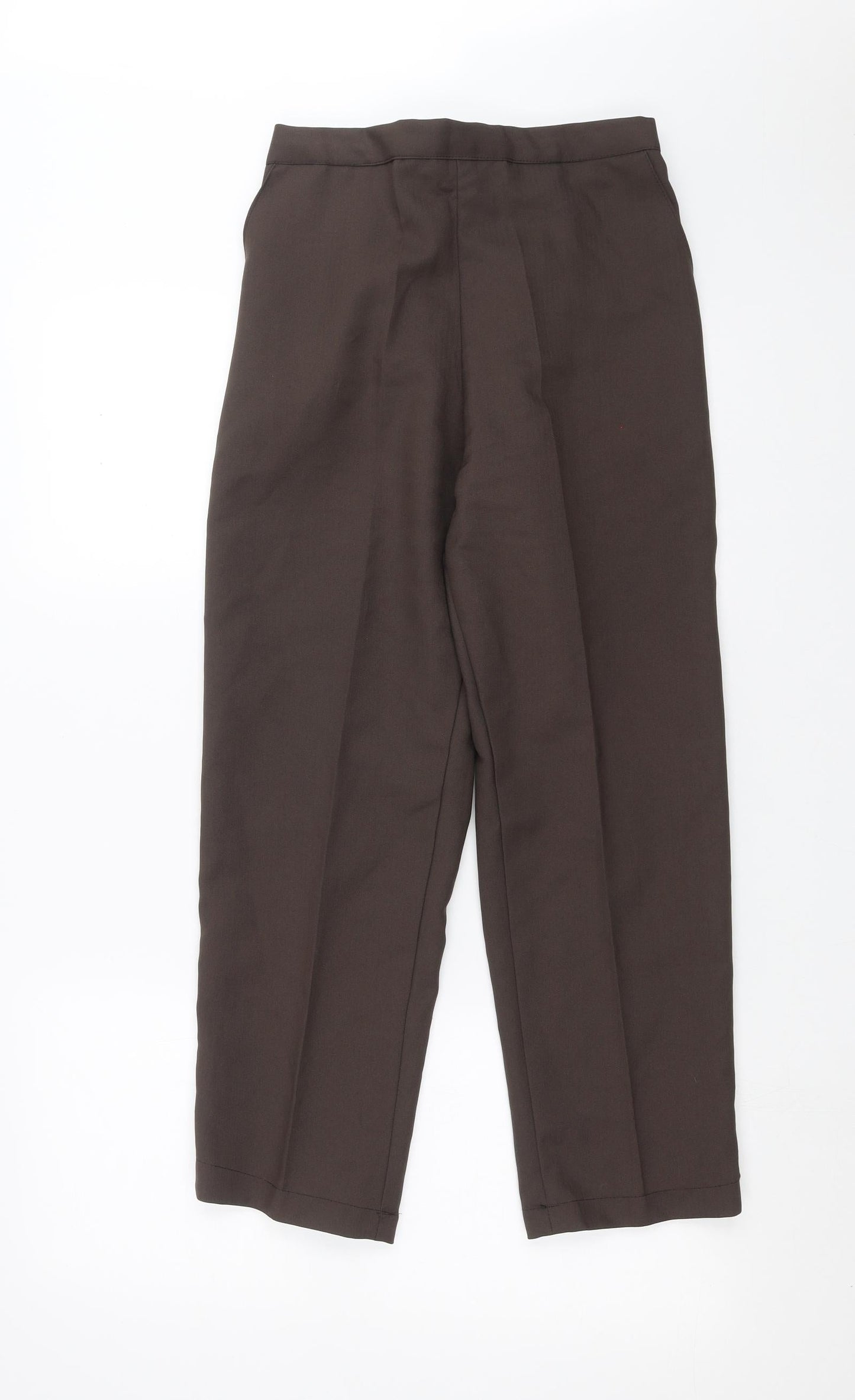 Womens UK Size 12 Preworn Regular Fit  Brown Trousers