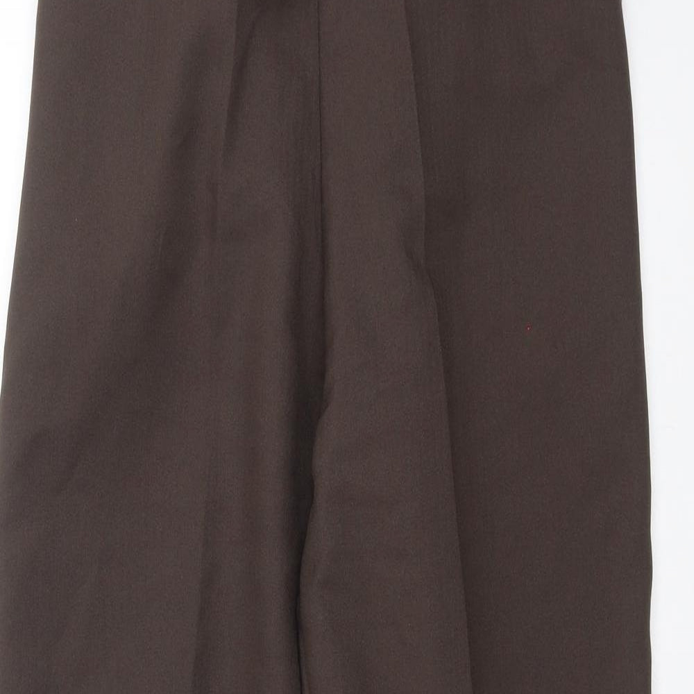 Womens UK Size 12 Preworn Regular Fit  Brown Trousers