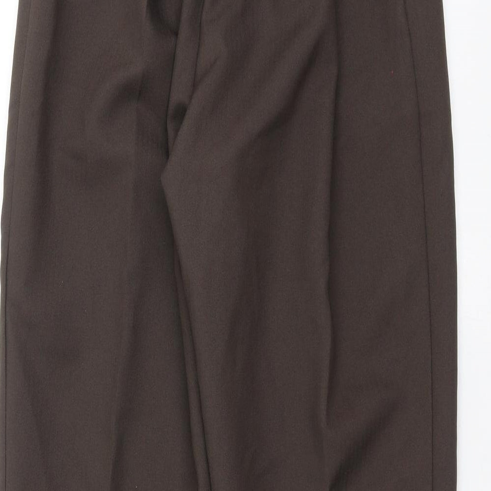 Womens UK Size 12 Preworn Regular Fit  Brown Trousers