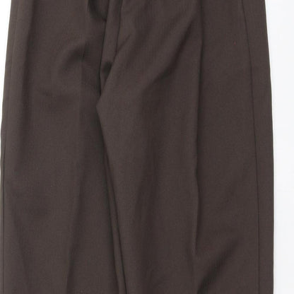 Womens UK Size 12 Preworn Regular Fit  Brown Trousers