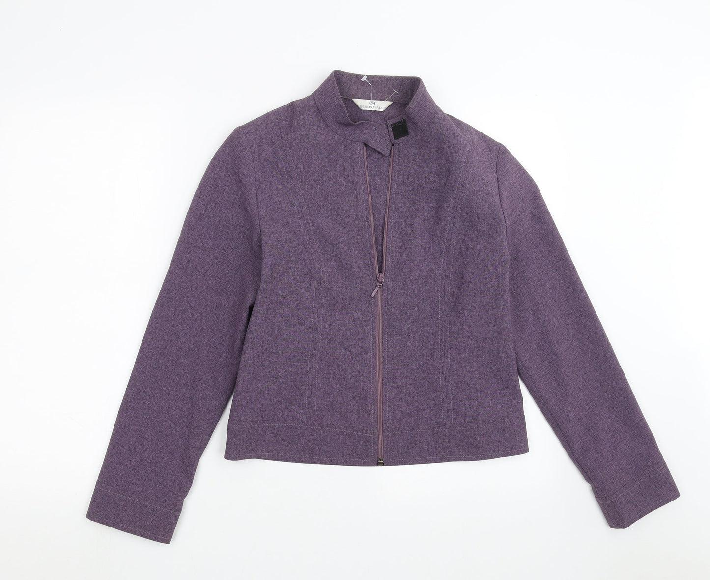 Womens UK Size 10 Essentials Regular Purple Suit Jacket