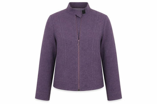 Womens UK Size 10 Essentials Regular Purple Suit Jacket