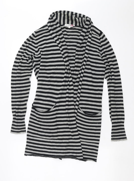 Womens UK Size 10 Internationale Black Cardigan Jumper