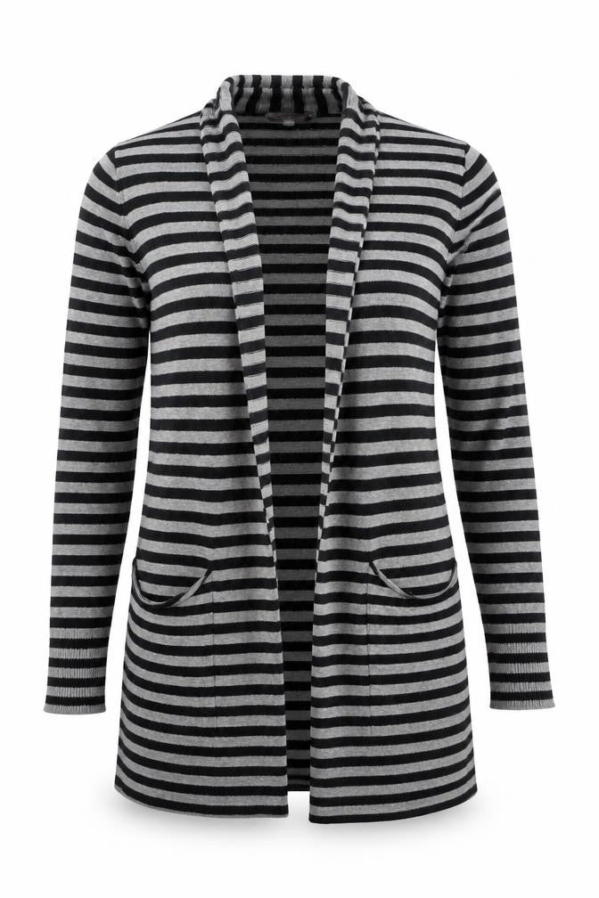 Womens UK Size 10 Internationale Black Cardigan Jumper