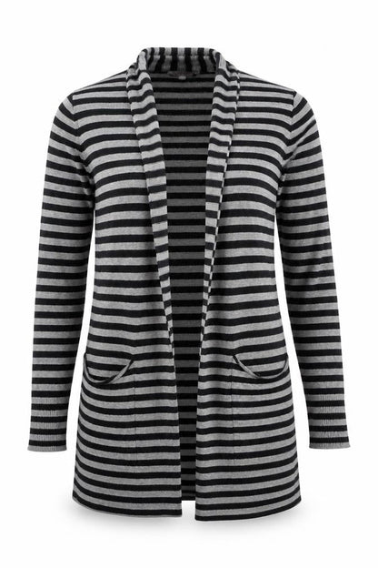 Womens UK Size 10 Internationale Black Cardigan Jumper