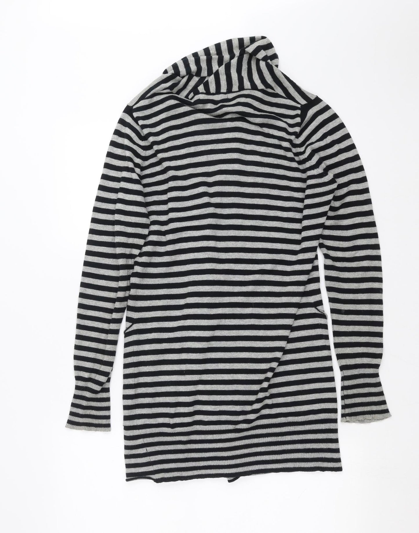 Womens UK Size 10 Internationale Black Cardigan Jumper