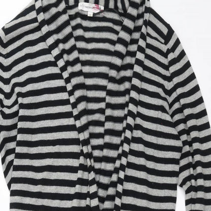 Womens UK Size 10 Internationale Black Cardigan Jumper