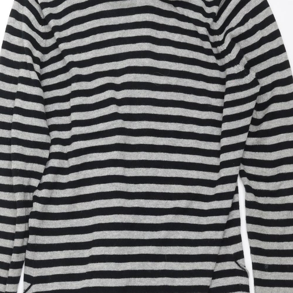 Womens UK Size 10 Internationale Black Cardigan Jumper