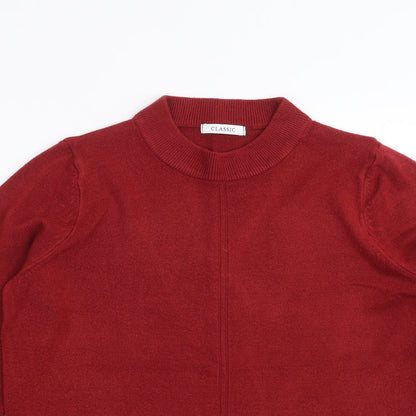 Womens UK Size 12 Marks and Spencer Red Pullover Jumper