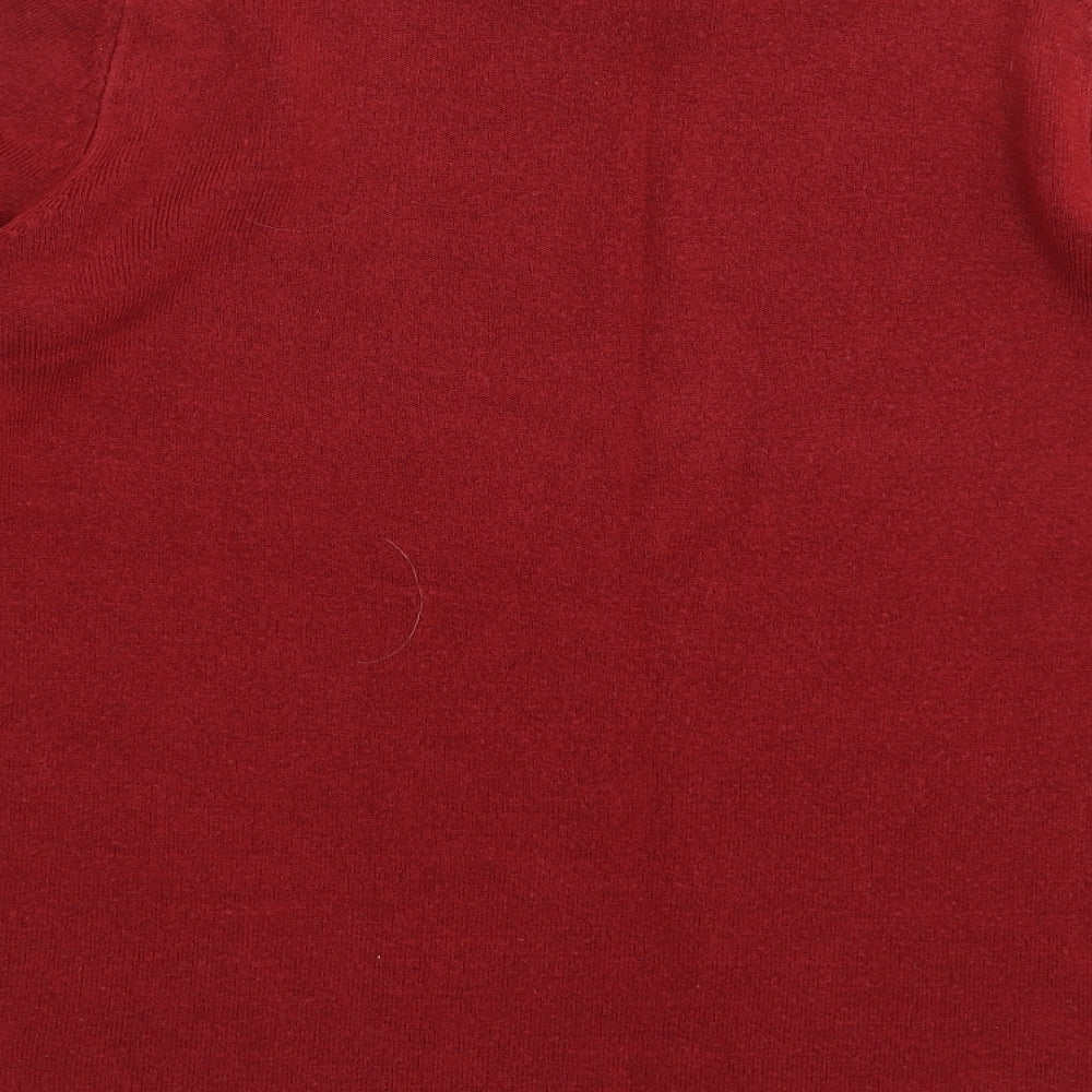 Womens UK Size 12 Marks and Spencer Red Pullover Jumper