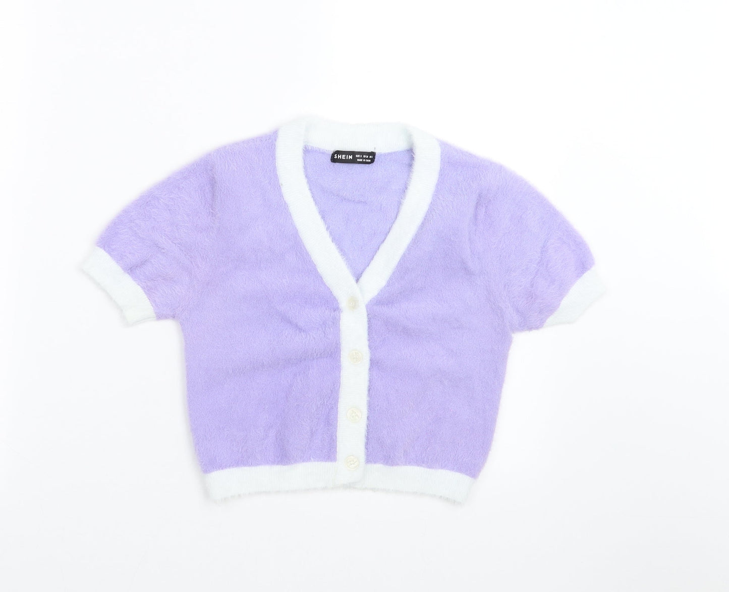SheIn Womens Purple   Cardigan Jumper Size S  - cropped