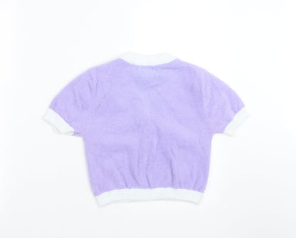 SheIn Womens Purple   Cardigan Jumper Size S  - cropped