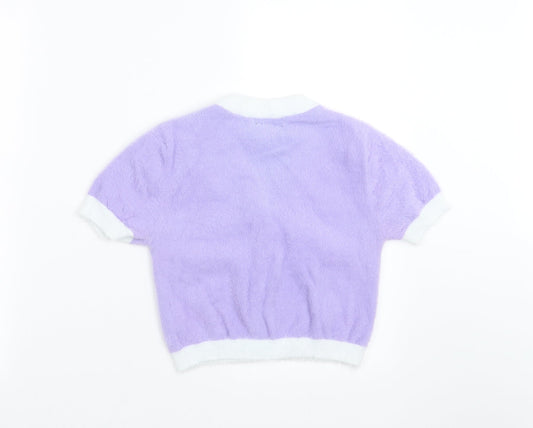 SheIn Womens Purple   Cardigan Jumper Size S  - cropped