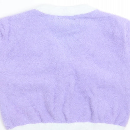 SheIn Womens Purple   Cardigan Jumper Size S  - cropped