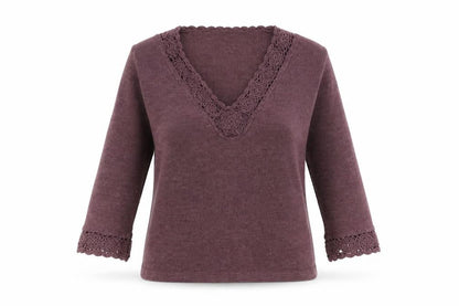 Womens UK Size 10 Daxon Purple Pullover Jumper