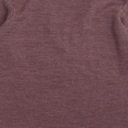 Daxon Womens Purple  Knit Pullover Jumper Size 10  - floral neck detail