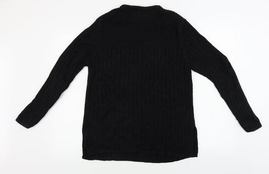 Aniela  Womens Black   Pullover Jumper Size L