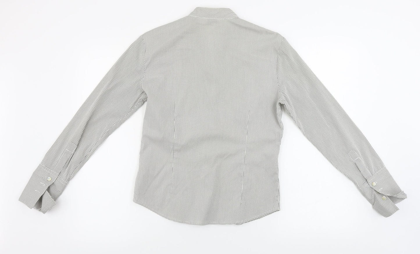 Womens UK Size 10 NEXT Grey Basic Button-Up