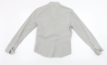 Womens UK Size 10 NEXT Grey Basic Button-Up