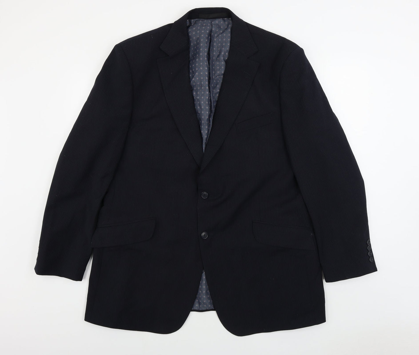 Mens UK Size 46 Impressions Regular Black Suit Jacket