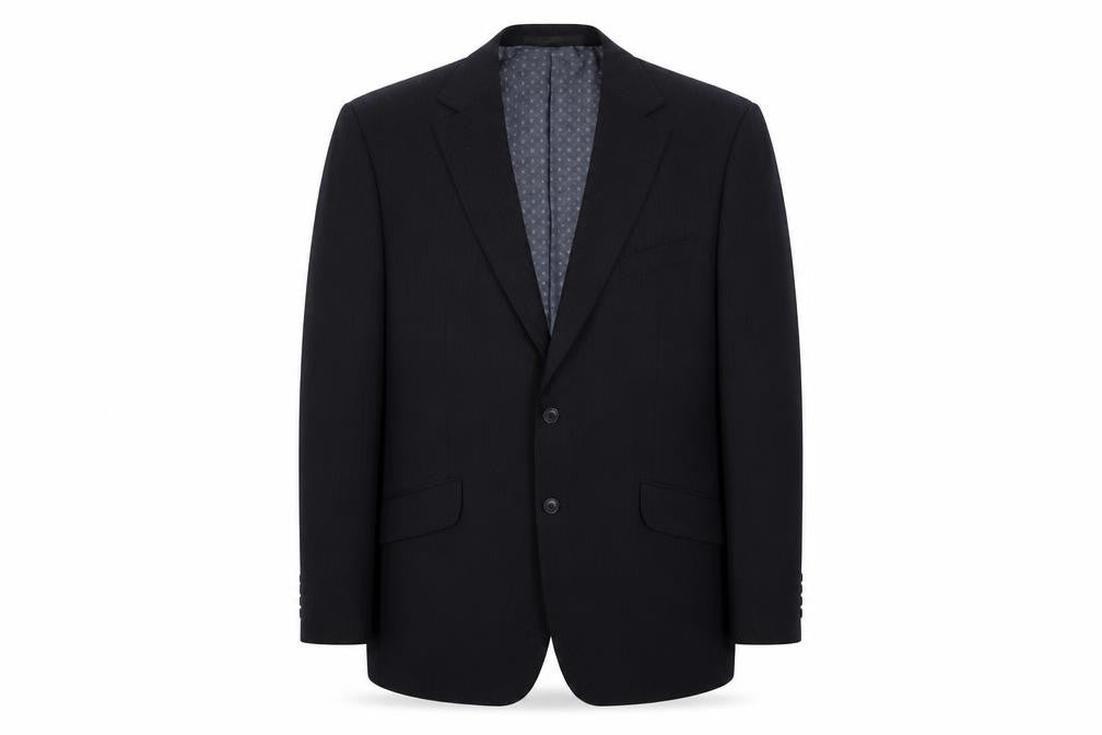Mens UK Size 46 Impressions Regular Black Suit Jacket