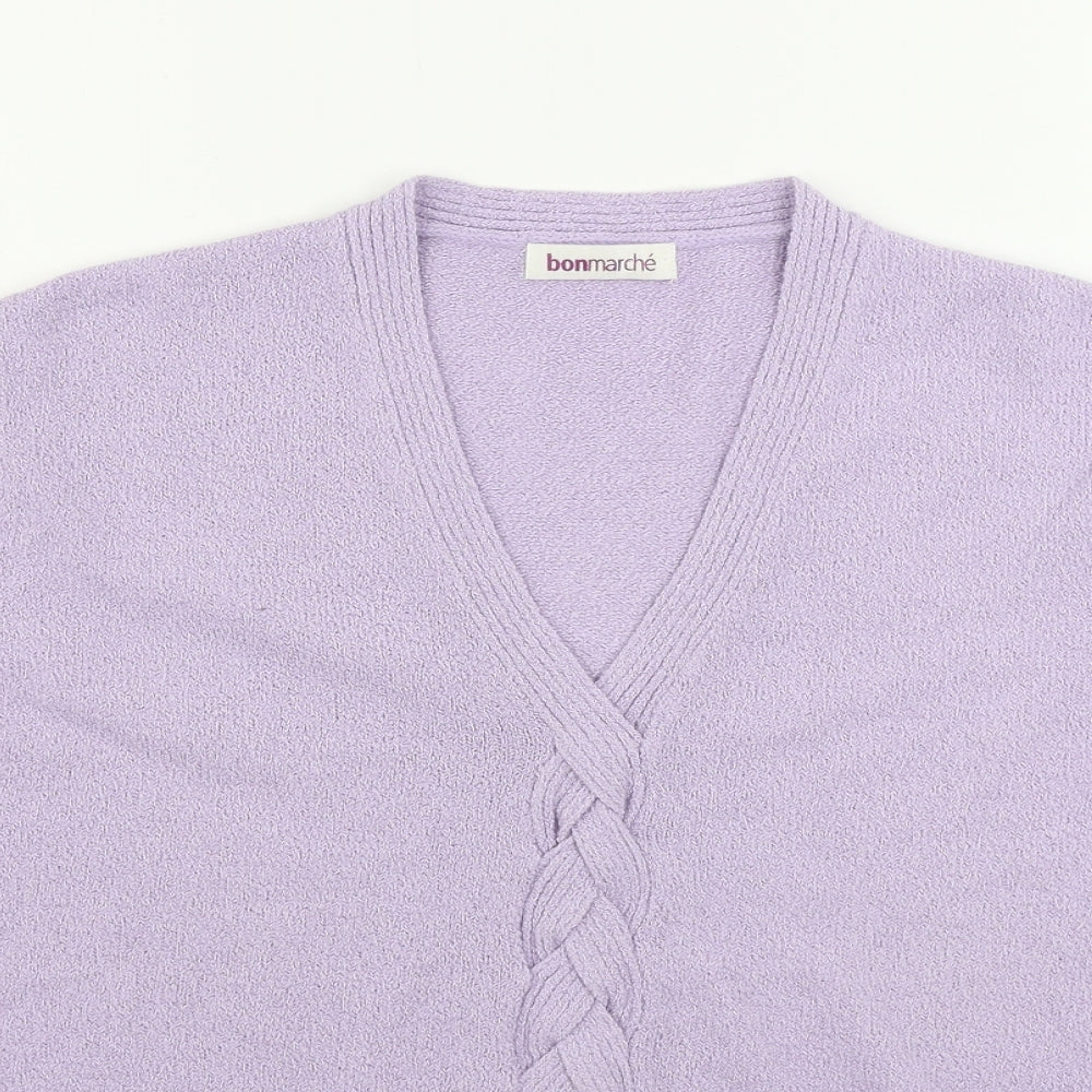 Womens UK Size S Bonmarché Purple Pullover Jumper