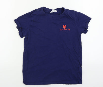 Saint Tropez  Mens Blue    T-Shirt Size XS