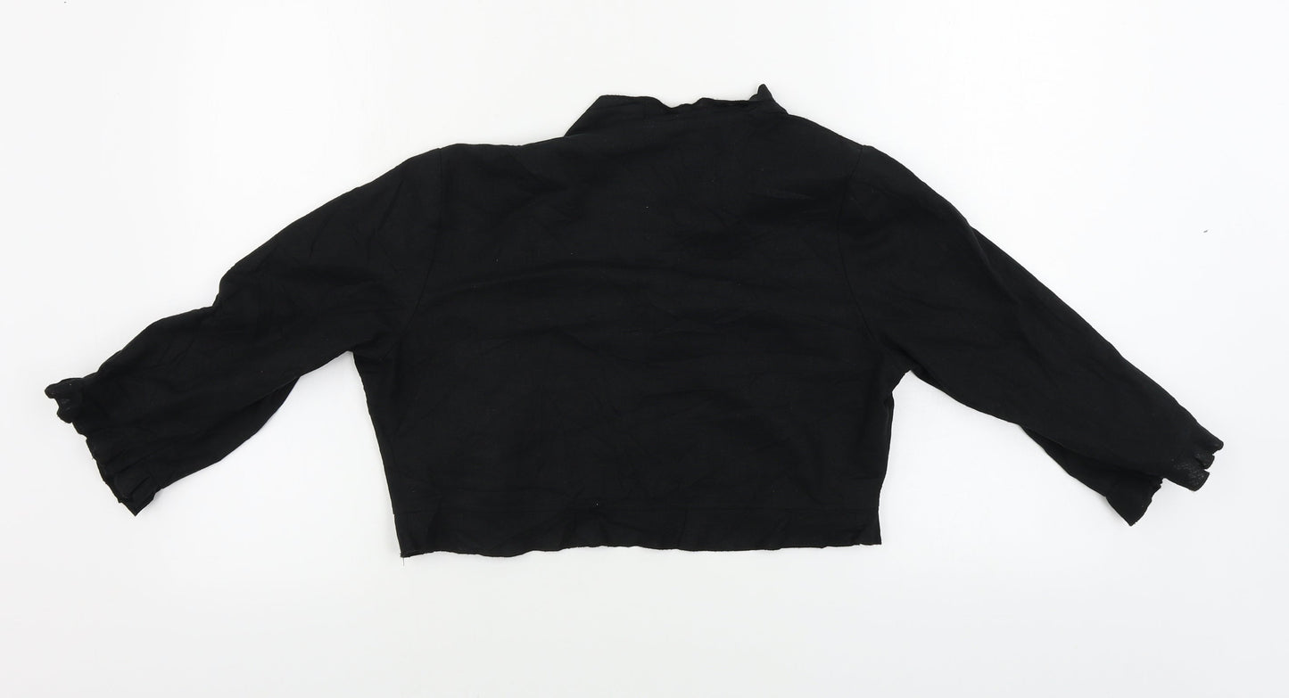 Womens UK Size 14 Marks and Spencer Black Cardigan Jumper