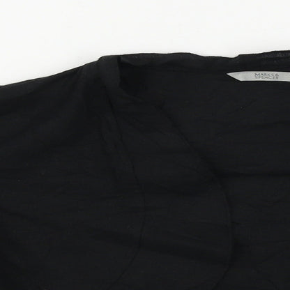 Womens UK Size 14 Marks and Spencer Black Cardigan Jumper