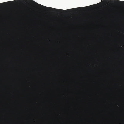 Womens UK Size L H&M Black Basic T-Shirt