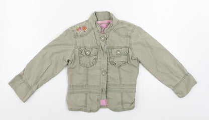Cherokee  Girls Beige   Basic Button-Up Size 5-6 Years