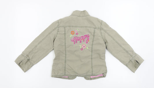 Cherokee  Girls Beige   Basic Button-Up Size 5-6 Years