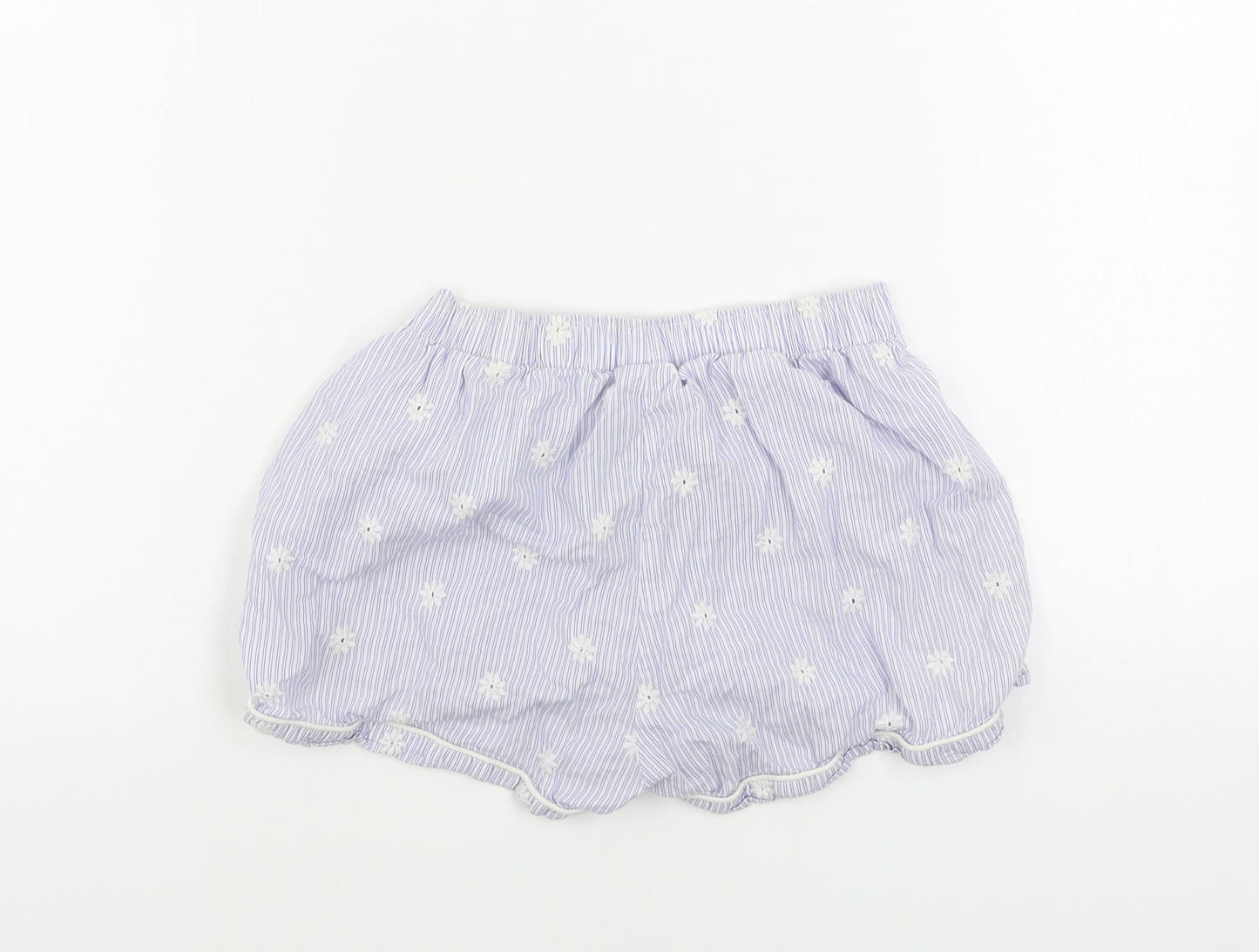 F&F  Womens Blue Floral  Sweat Shorts Size 6