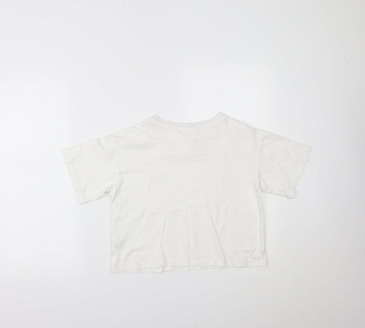 H&M Girls White   Basic T-Shirt Size 13-14 Years