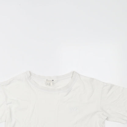 H&M Girls White   Basic T-Shirt Size 13-14 Years