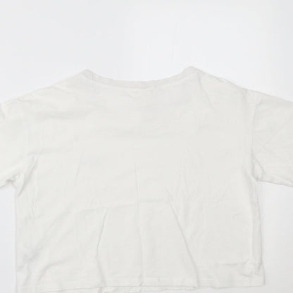 H&M Girls White   Basic T-Shirt Size 13-14 Years