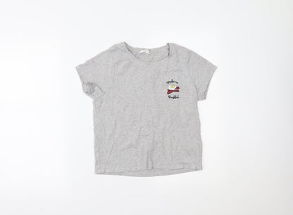 Womens UK Size 8 Boux Avenue Grey Basic T-Shirt