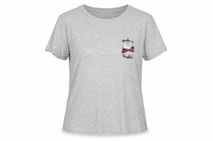 Womens UK Size 8 Boux Avenue Grey Basic T-Shirt