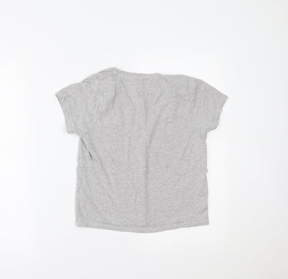 Womens UK Size 8 Boux Avenue Grey Basic T-Shirt