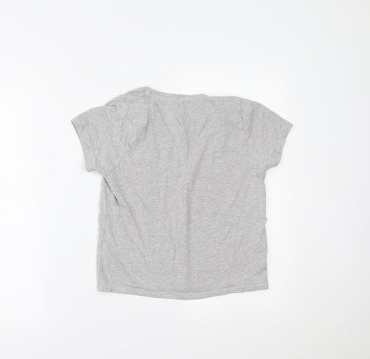 Womens UK Size 8 Boux Avenue Grey Basic T-Shirt
