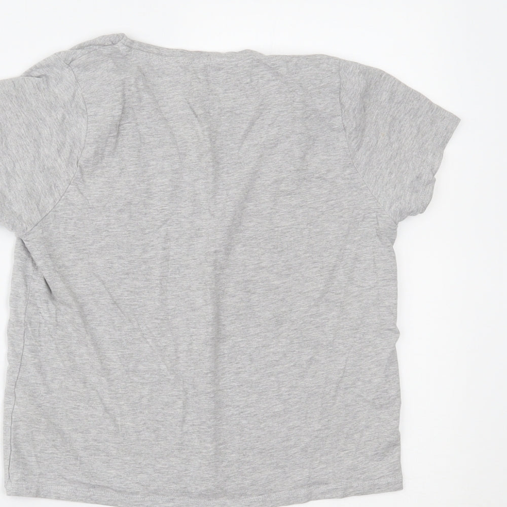 Womens UK Size 8 Boux Avenue Grey Basic T-Shirt