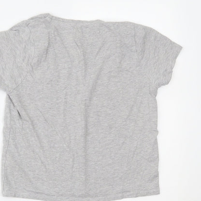 Womens UK Size 8 Boux Avenue Grey Basic T-Shirt