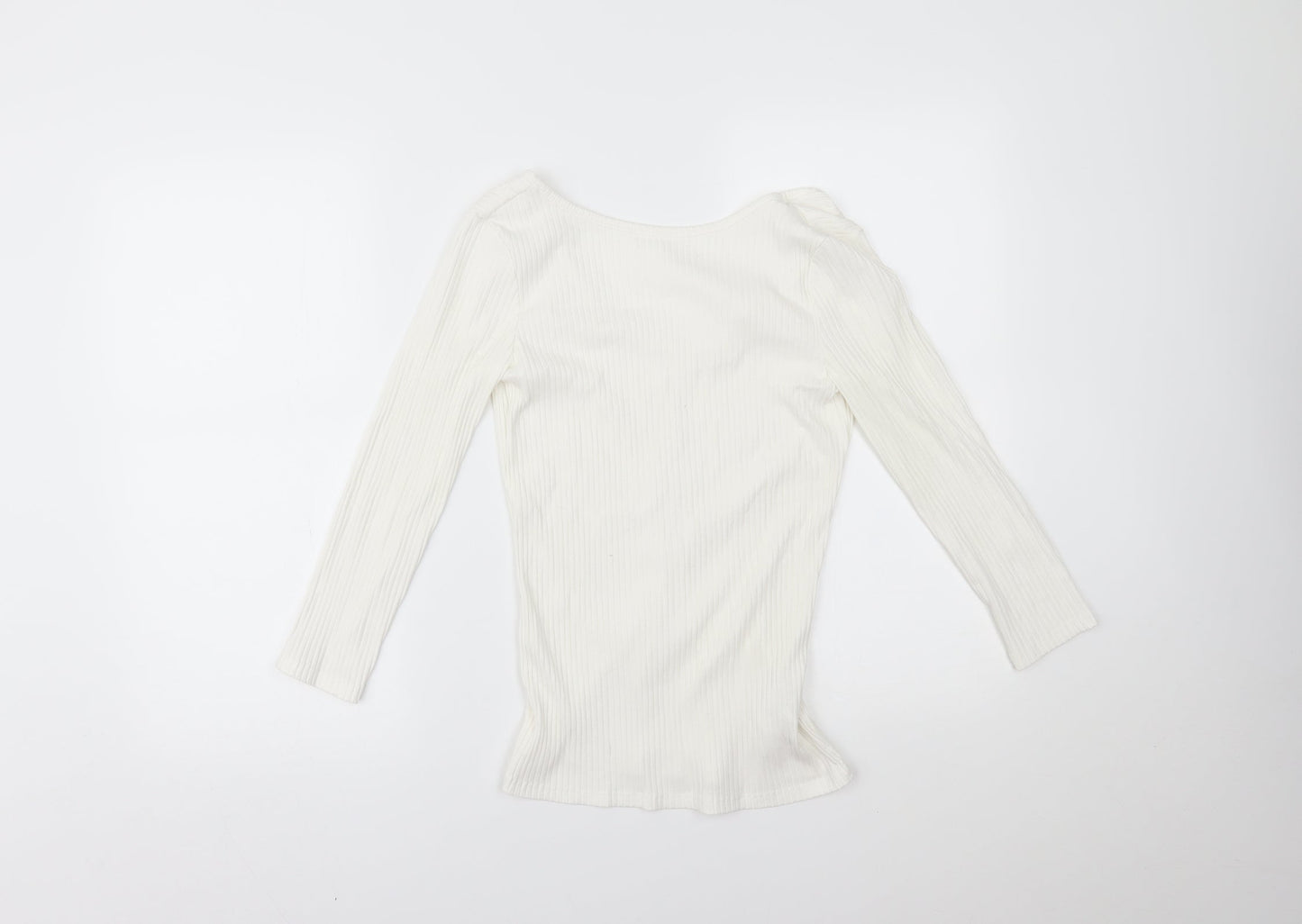 H&M Womens White   Basic Blouse Size S