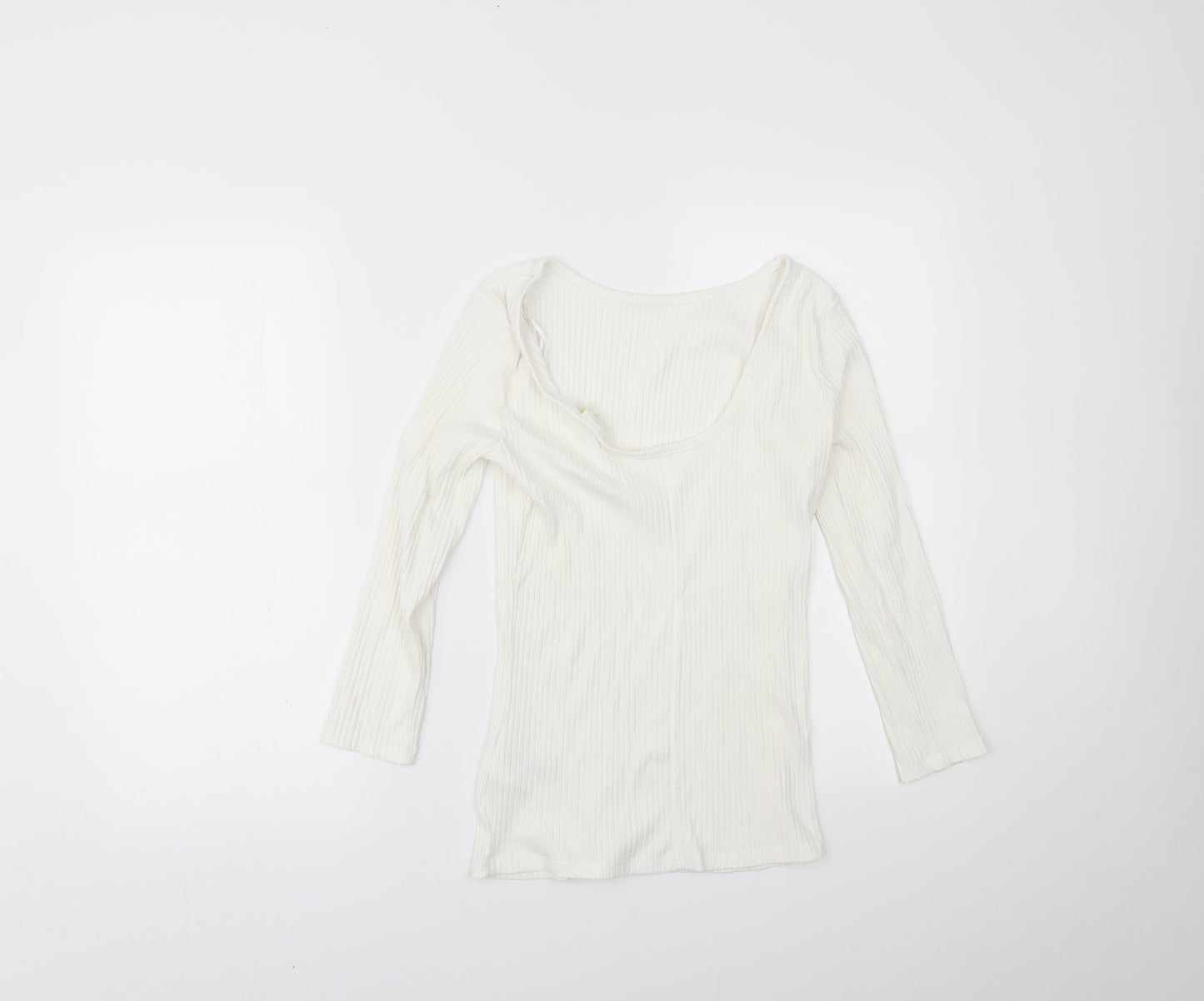 H&M Womens White   Basic Blouse Size S