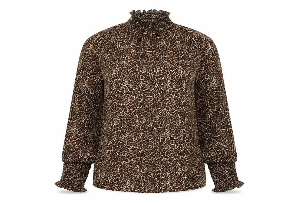 Womens UK Size S Primark Brown Basic Blouse