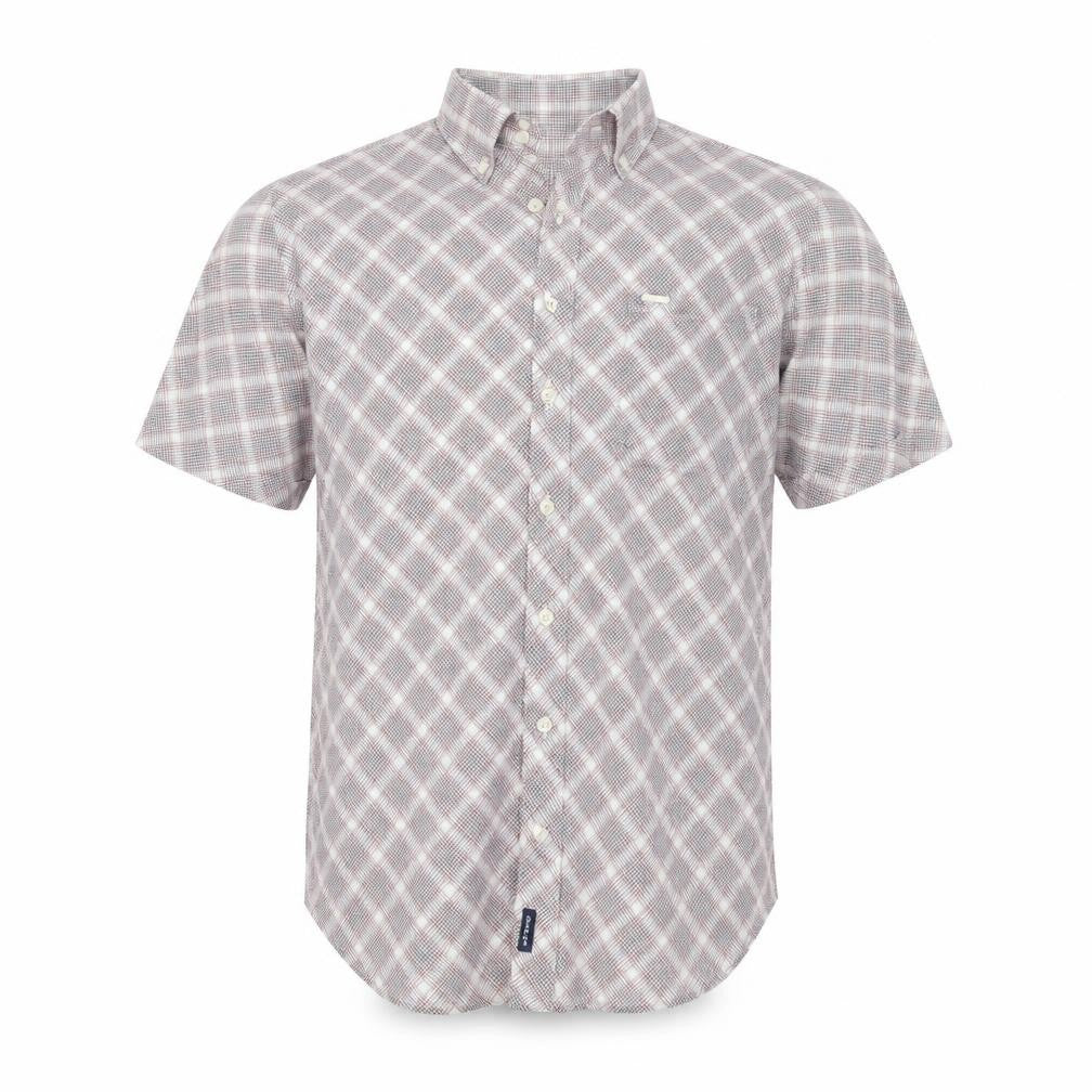 Mens UK Size S Daniel Lei Red  Button-Up Short Sleeve Casual Shirt