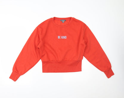 Primark Womens Orange   Pullover Jumper Size L